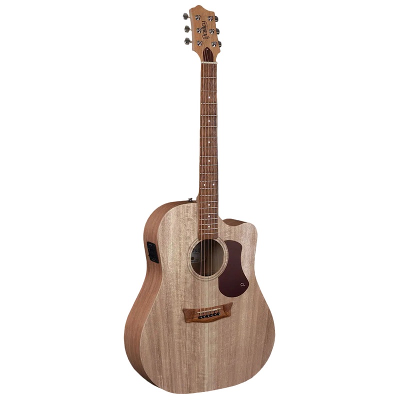 Pratley SL Dreadnought Cutaway / Electric Solid Top Qld Blue Fig, Layered Maple Back & Sides