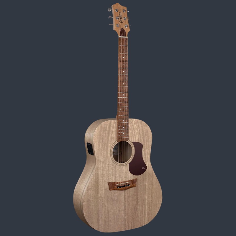 Pratley SL Dreadnought Solid Top Qld Blue Fig, Layered Fig Back & Sides w/pickup