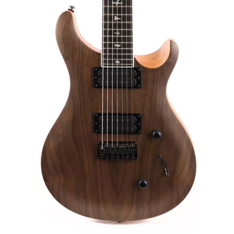 PRS SE Mark Holcomb SVN 7-String Walnut Natural Satin 2022 Top Carve