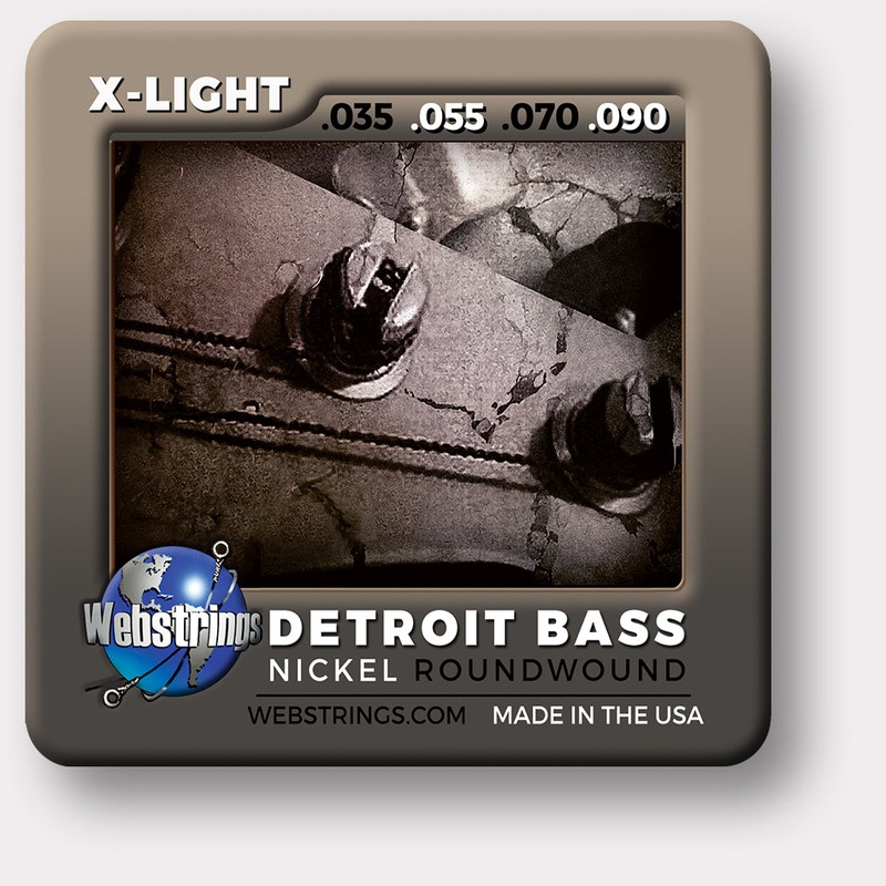 ELECTRIC BASS 4 STRING - WEBSTRINGS DETROIT BASS - NICKEL ROUNDWOUND
