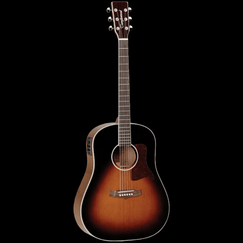 Tanglewood 15SDTE Sundance Performance Pro Sloped Shoulder Dreadnought Torrefied Top with ABS Case