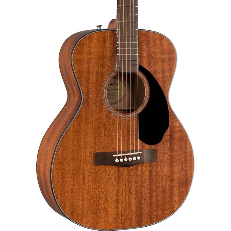Fender CC-60S All-Mahogany Concert Acoustic Guitar, Walnut Fingerboard - Natural