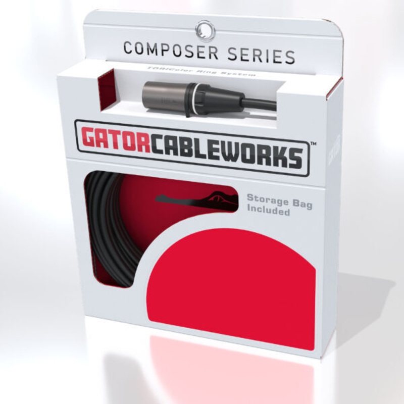 Gator GCWC-XLR-10 Cableworks Composer Series XLR Microphone Cable - 10'