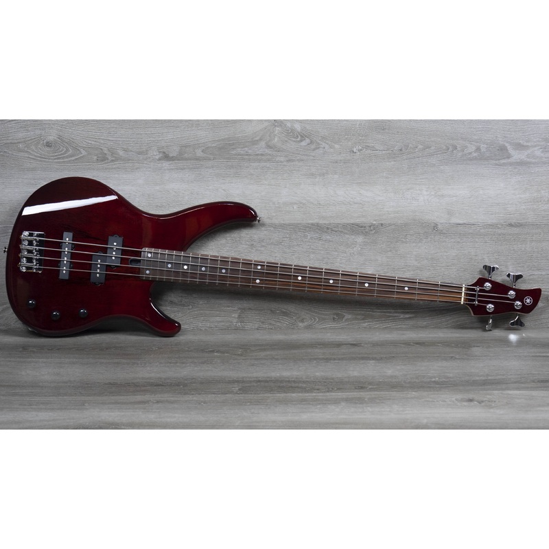 Yamaha TRBX174EW Electric Bass, Exotic Wood, Root Beer