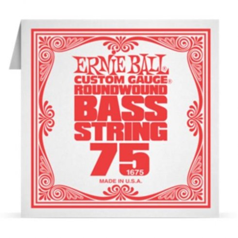 Ernie Ball 1675 .075 Nickel Wound Electric Bass Guitar Single String