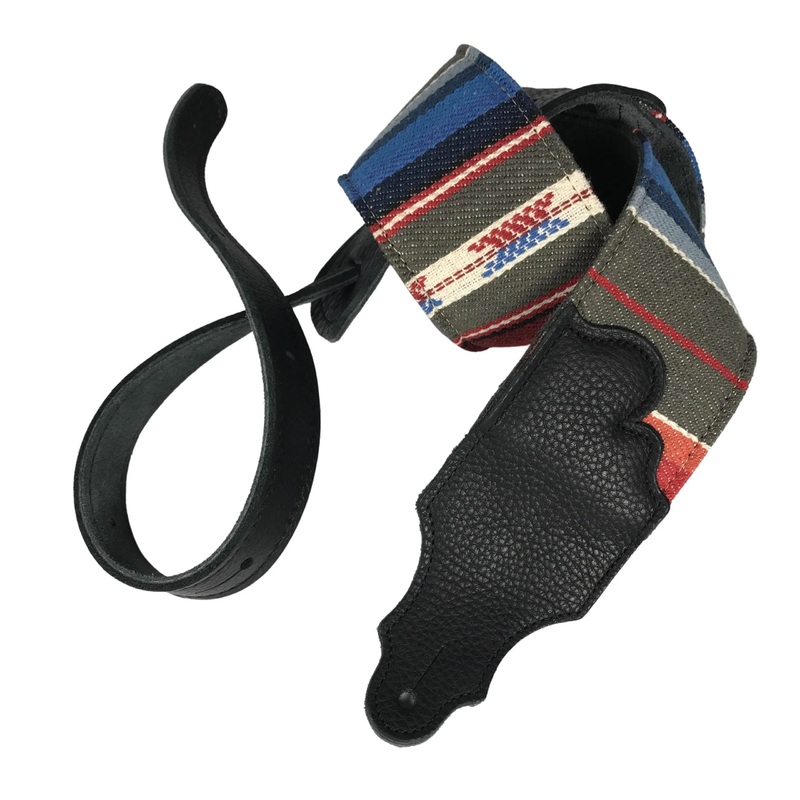 Franklin 3 Saddle Blanket Guitar Strap Black FSCL-SB-BKB