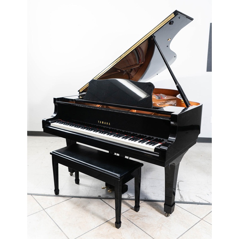 2009 Yamaha C5 Grand Piano | Polished Ebony | 6'7" | Serial No. 6083829 | Used