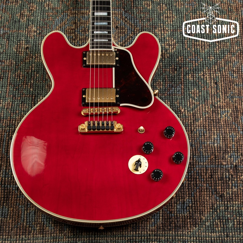 1990 Gibson Lucille BB King Signature model, Transparent Red, original case