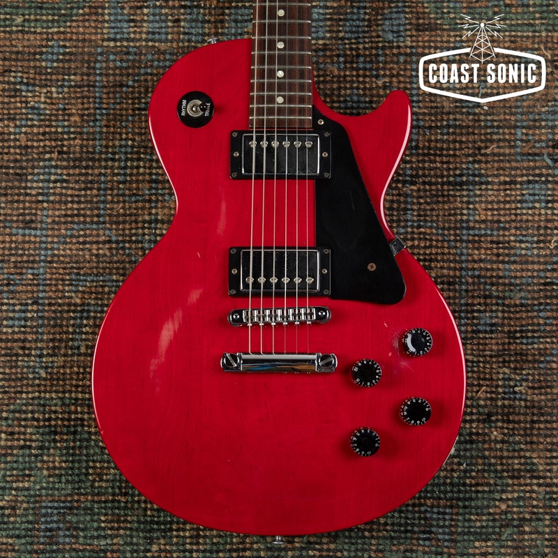 2001 Gibson Les Paul Studio Transparent Cherry Yamano Music Limited Edition w/ dot fret markers w/case
