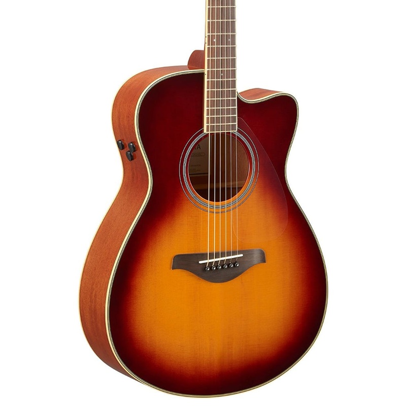 Pre-Owned Yamaha FSC-TA - Cutaway Acoustic-Electric Guitar (Brown Sunburst)