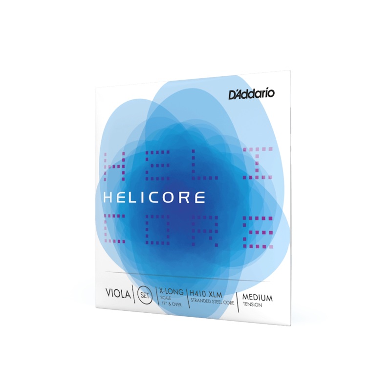 Helicore Viola String Set, Extra Long Scale, Medium Tension