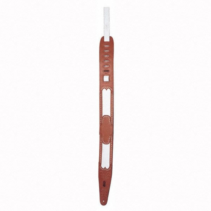 Levy's PM44T01 Acorn & Oakleave Pattern Guitar Strap Walnut