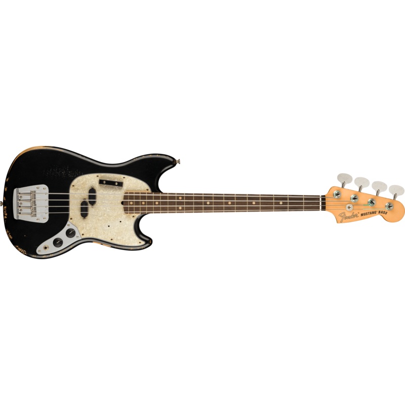 Fender JMJ Road Worn Mustang Bass, Black