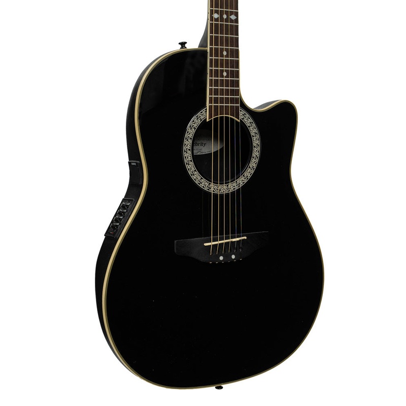 Pre-Owned Ovation Celebrity CC057 Acoustic-Electric Guitar - Black | Used