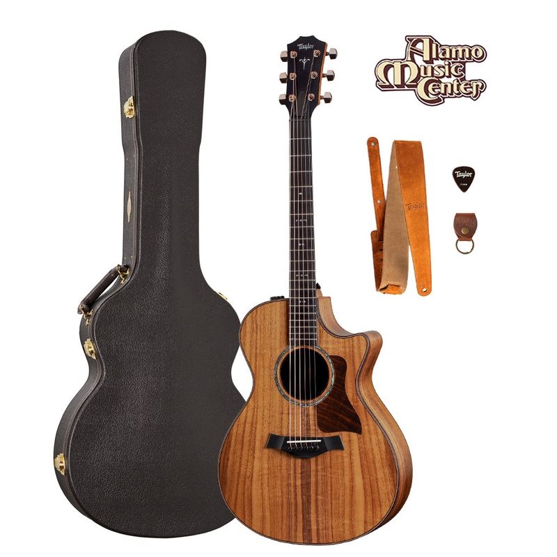 Taylor 722CE Koa Grand Concert Acoustic-Electric Guitar Bundle