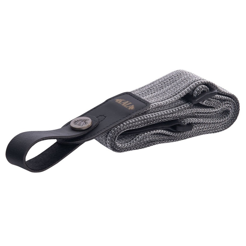 Kala Heather Grey Stripe Handmade Ukulele Strap