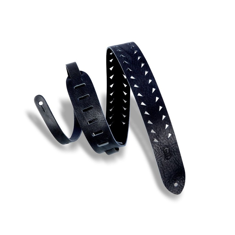 M12TTV-BLK CLASSICS SERIES Tiger Tooth Punch Out Premier Guitar Strap
