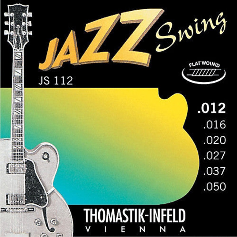 Thomastik Jazz Swing String Set, Flatwound, .012-.050