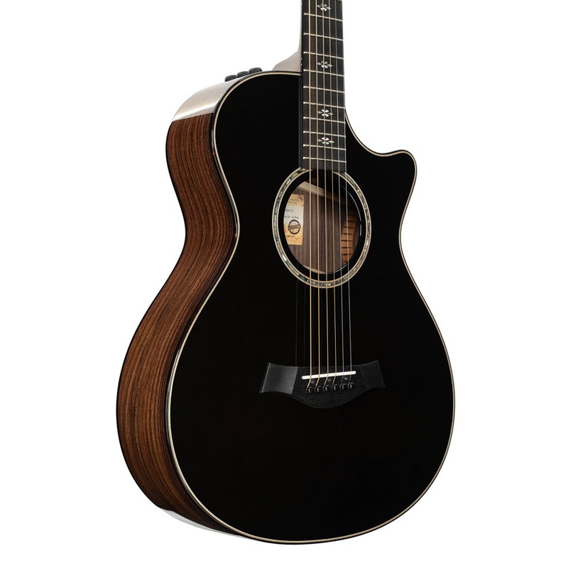 Pre-Owned Taylor Custom GC Blacktop Spruce/Rosewood Acoustic-Electric Guitar | Used