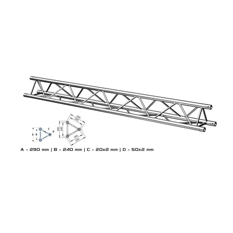 ALUSTAGE W.AL33100 TRIO 290 1M TRUSS