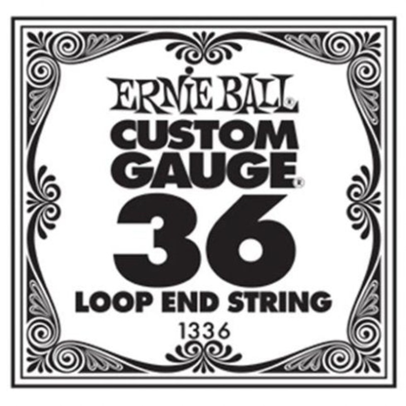 Ernie Ball 1336 .036 Wound Loop End Banjo Single