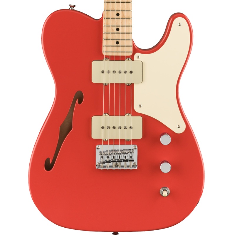 Squier Paranormal Cabronita Telecaster Thinline Maple Fingerboard Fiesta Red