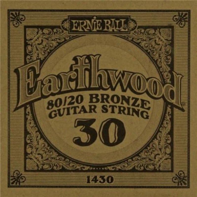 Ernie Ball 1430 .030 Bronze Wound Acoustic Guitar Single String