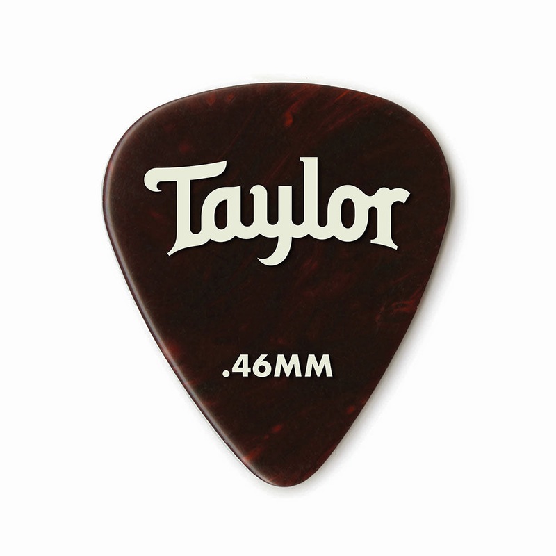 Taylor Celluloid 351 Picks (Light) .46mm 12-Pack - Tortoise Shell