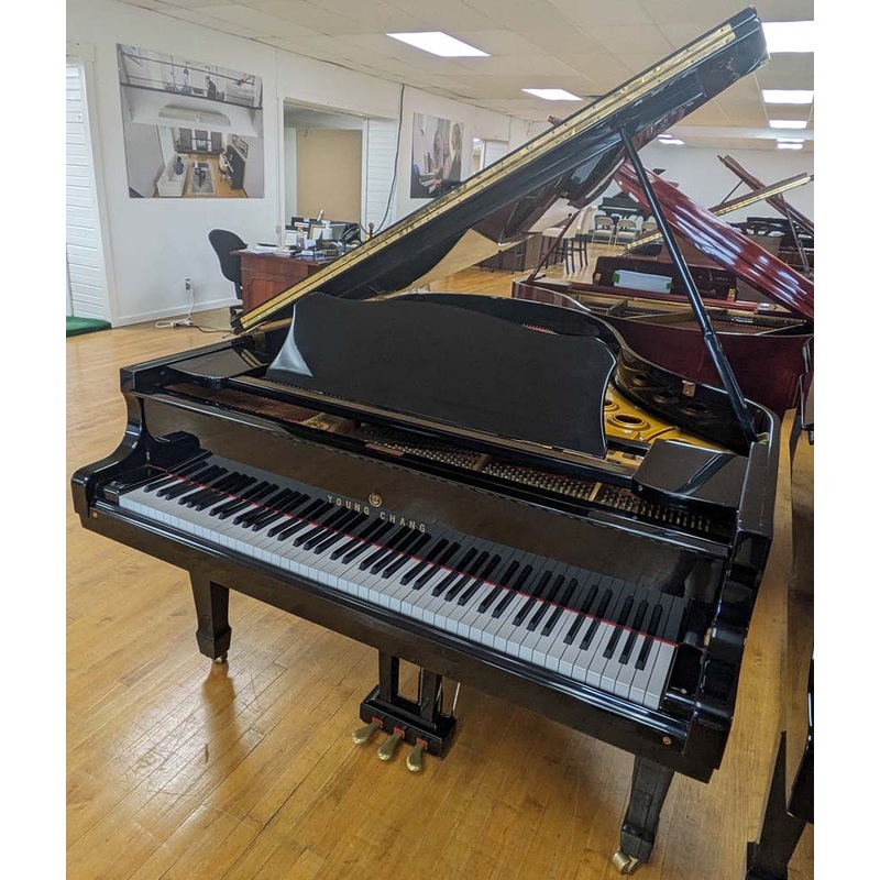 Young Chang 6'1" G-185 Grand Piano | Polished Ebony | SN: G060974
