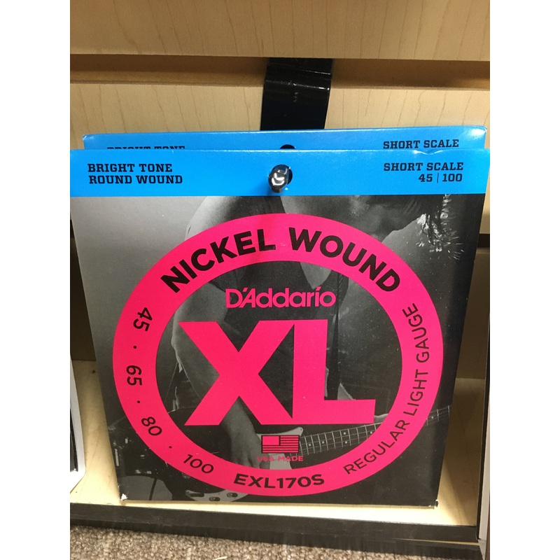 D'Addario EXL170S Short Scale Light Bass Guitar Strings