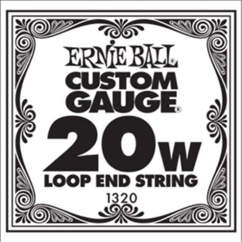 Ernie Ball 1320 .020 Wound Loop End Banjo Single String