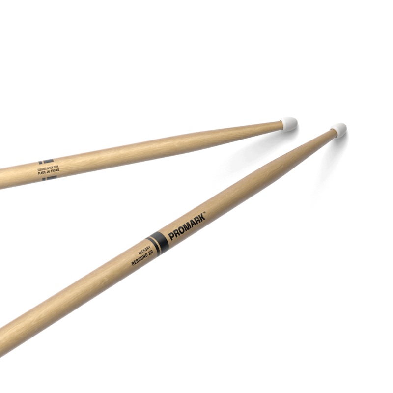 Rebound 2B Hickory Drumstick, Oval Nylon Tip