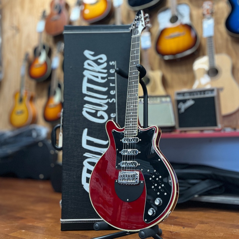USED IYV Red Special Electric Guitar, Red w/ Hard Shell Case