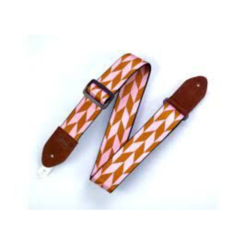 Levy's MPF2-003 Offset Arrow Pink/Gold Print Strap