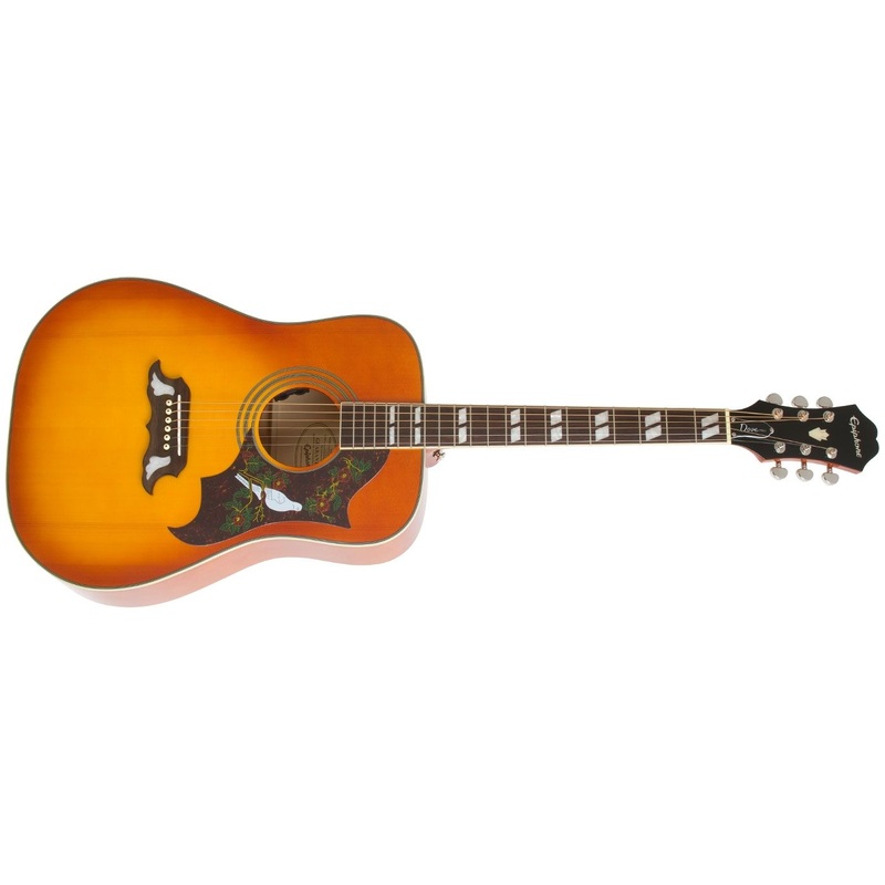 Epiphone Dove Studio Electro Acoustic, Violinburst