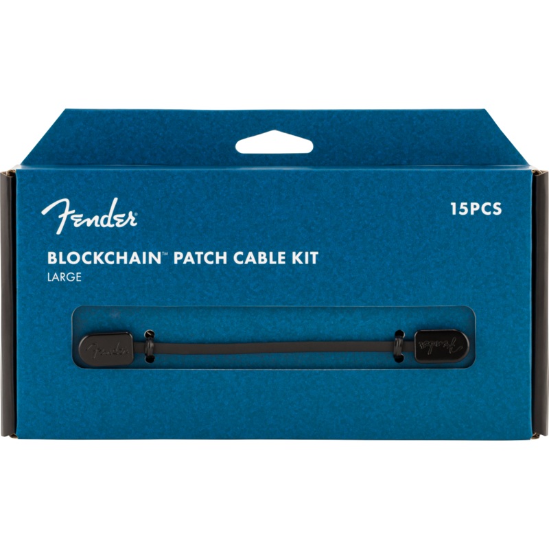 Fender Blockchain Patch Cable Kit, Black, Large