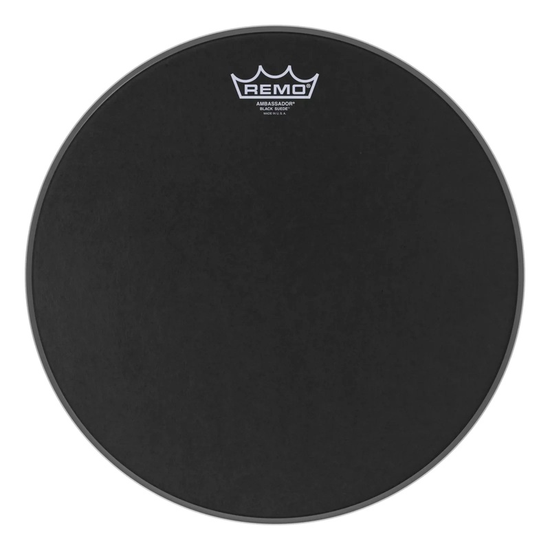 Remo BA-0813-ES Remo 13" Ambassador Black Suede