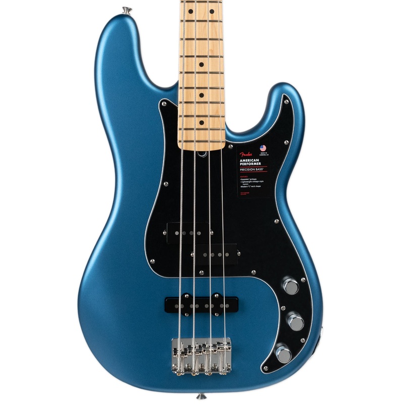 FENDER AMERICAN PERFORMER PRECISION BASS - SATIN LAKE PLACID BLUE