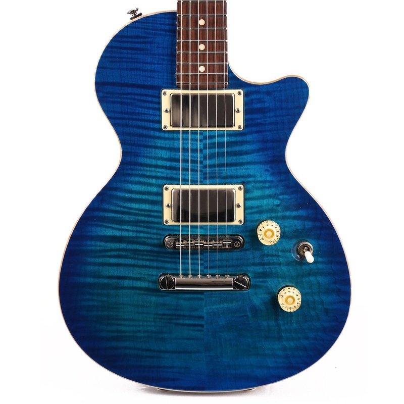 Tom Anderson Bobcat Bora to Transparent Blue Burst 2016