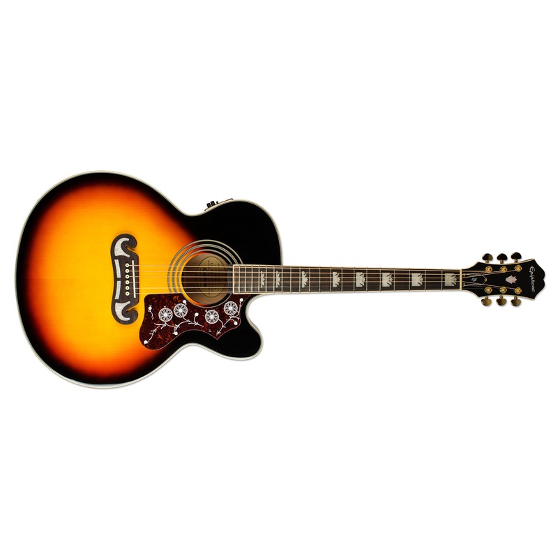 EPIPHONE EJ-200 SCE VINTAGE SUNBUST GOLD HARDWARE