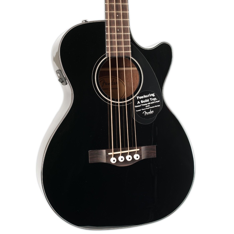 FENDER CB-60SCE ACOUSTIC BASS, BLACK, RW