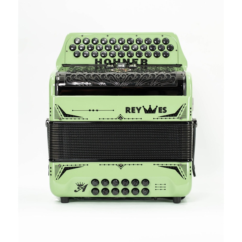 Hohner Anacleto Rey Especial II 3 Switch FBE Accordion - Pale Green | New
