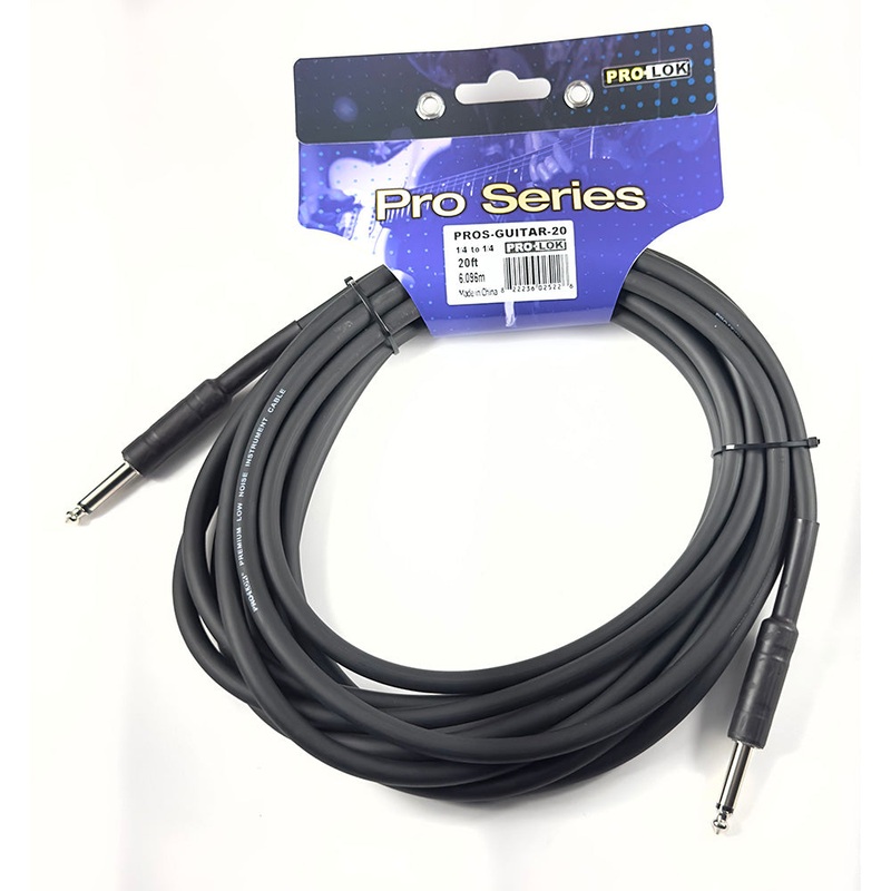 Pro-Lok 20ft Guitar Cable 1/4 Straight to Straight