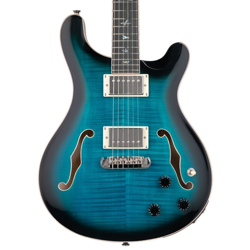 PRS SE HOLLOWBODY II PIEZO - PEACOCK BLUE SMOKEBURST
