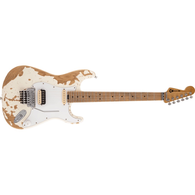 Charvel Henrik Danhage Limited Edition Signature Pro-Mod So-Cal Style 1 HS FR M, Maple Fingerboard, White Relic