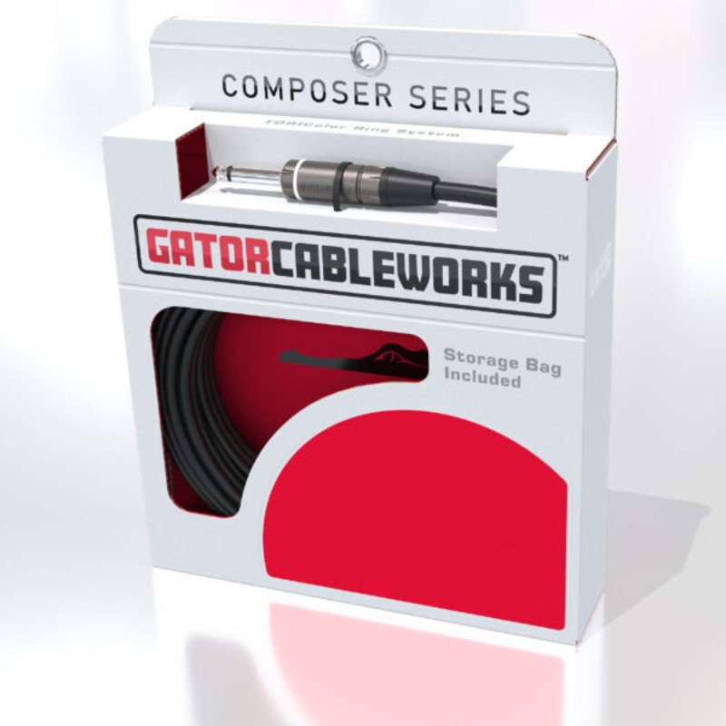 Gator GCWC-INS-10 Cableworks Composer Series Straight to Straight Instrument Cable - 10'