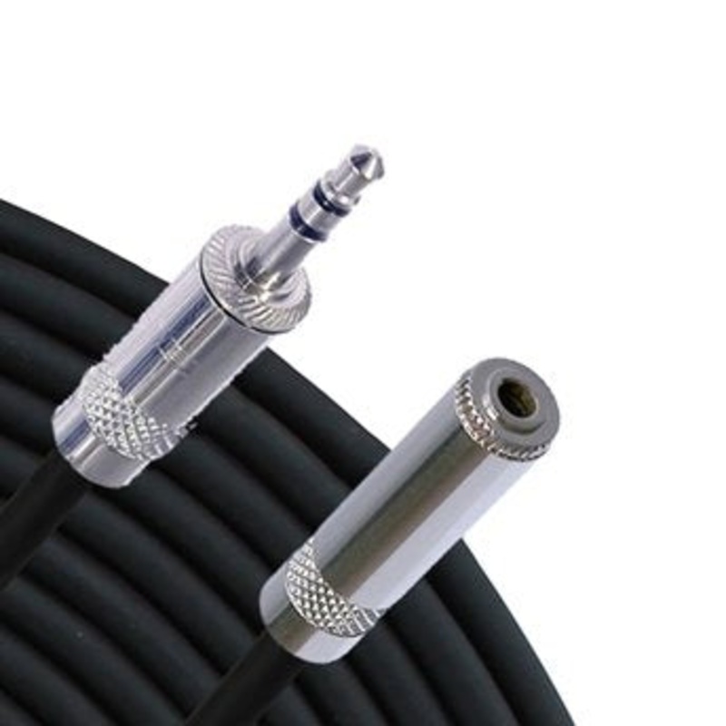 Rapco MINI3-10N0N1 10' Mini 3 Conductor 3.5mm M - 3.5mm F Cable