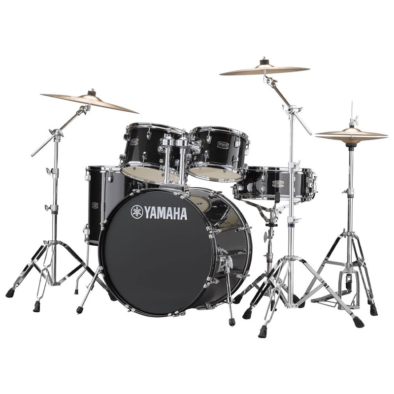 Yamaha Rydeen 5-Piece Shell Pack With 22" Bass Drum Black Glitter