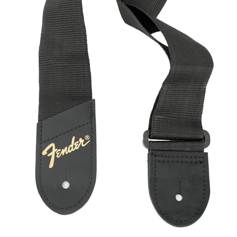 Fender Black 58" Long 2" Wide Guitar Strap | New
