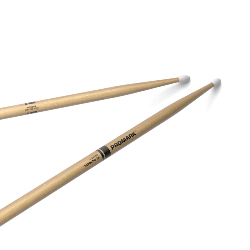 Rebound 7A Hickory Drumstick, Oval Nylon Tip